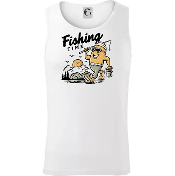 Fishing Time na výletě - Tílko pánské Core - XL ( Bílá )