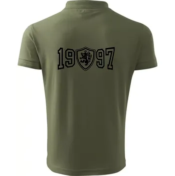 Pánská košile Narozeninový motiv - znak - 1997 - Polokošile pánská Pique Polo 203 - 5XL ( Khaki )