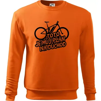 Pánská mikina Ebike plán na důchod - Mikina Essential pánská - S ( Oranžová )