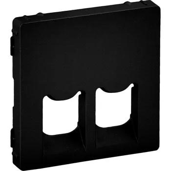 Elektrická zásuvka LEG VALENA LIFE 756422 KRYT 2XRJ45 ČERNÁ