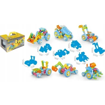 ostatní stavebnice STAVEBNÍ STAVEBNICE STAVEBNÍ VOZIDLA 11 8 DÍLŮ 6 v 1