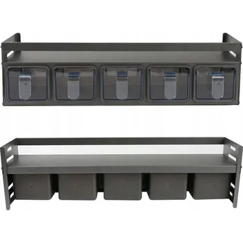 DRŽÁK NA KOŘENÍ POLICE ORGANIZÉR ZÁVĚSNÝ NEREZOVÁ OCEL