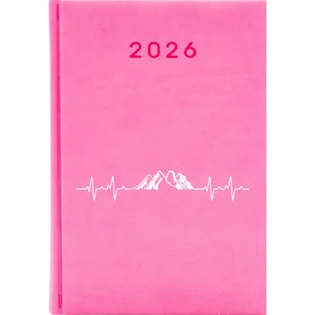 Kalendář Knižkový kalendář 2026 A5 růžový