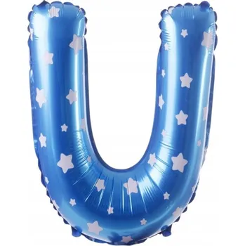 Balónek Fóliový balónek písmeno U modrý 40 cm