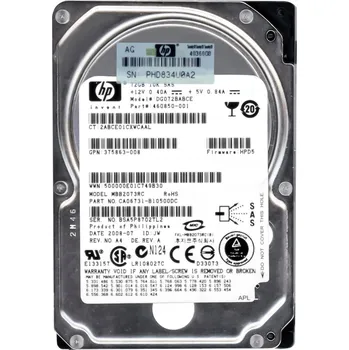 Interní pevný disk Disk HP 460850-001_DG072BABCE 72 GB 2,5" SAS