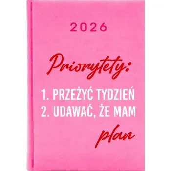 Kalendář Knižkový kalendář 2026 A5 růžový