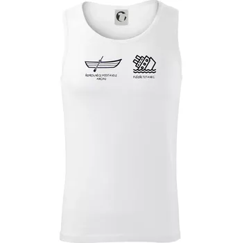 Řemeslnici postavili archu, fušeři Titanic - Tílko pánské Core - 2XL ( Bílá )