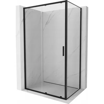 MEXEN EXO SPRCHOVÝ KOUT POSUVNÝ 130x70 CM ČERNÝ