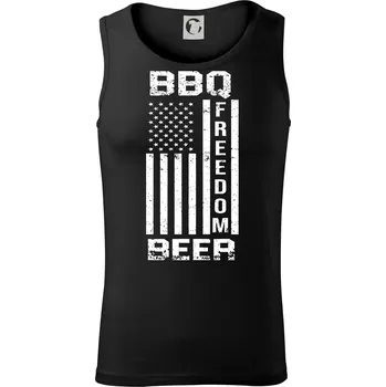 USA BBQ Freedom beer - Tílko pánské Core - XL ( Černá )