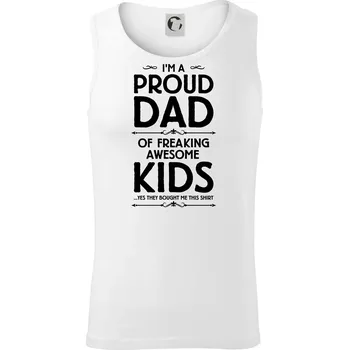 Proud DAD - KIDS - Tílko pánské Core - S ( Bílá )