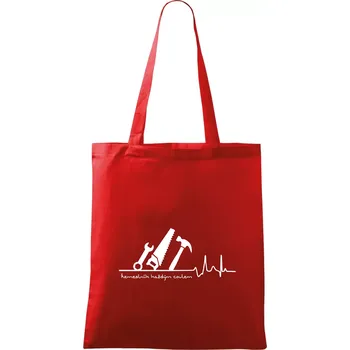 Ekg řemeslník každým coulem - Taška bavlněná - 42 x 38 cm ( Červená )