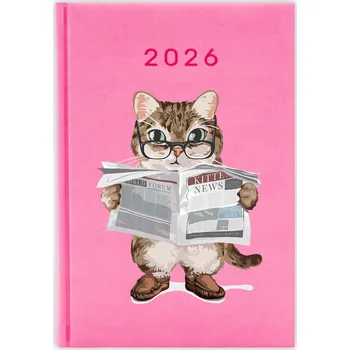 Kalendář Knižkový kalendář 2026 A5 FunnyCase modrý