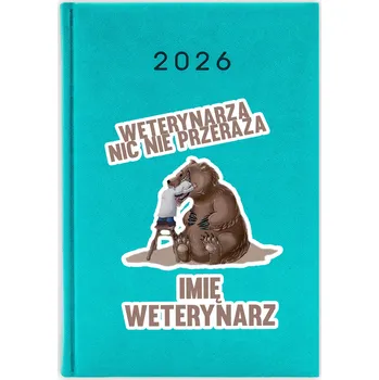 Kalendář Knižkový kalendář 2026 A5 FunnyCase modrý