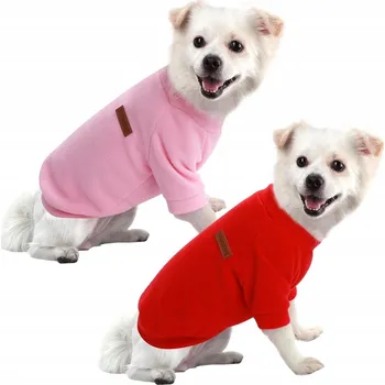 Obleček pro psa Mikina pro psa 2 kusy červená a růžová vel. XL