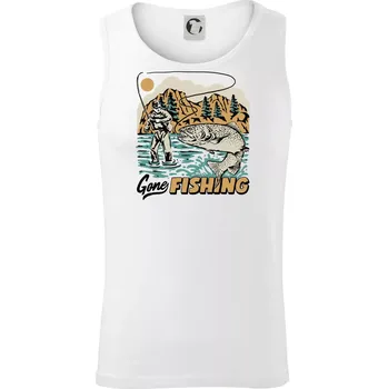 Gone Fishing - Tílko pánské Core - M ( Bílá )