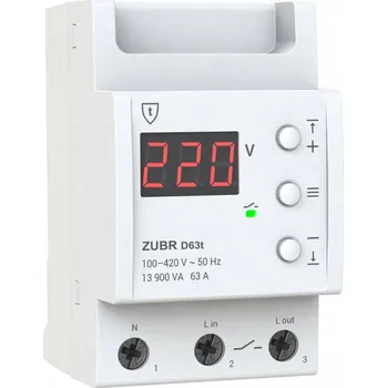 Relé ZUBR jednofázové napěťové relé D63t