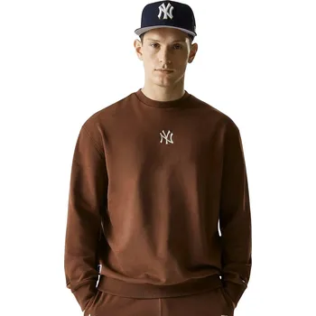 Pánská mikina mikina New Era League Essential Midi Crew MLB New York Yankees - Deep Auburn XL