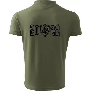 Pánská košile Narozeninový motiv - znak - 2022 - Polokošile pánská Pique Polo 203 - 3XL ( Khaki )
