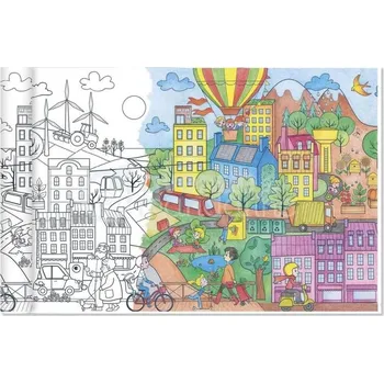 omalovánky Avenue Mandarine Omalovánky v roli 5x0,35m - život ve městě