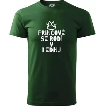 Princové se rodí v lednu - Triko extra velké (5-8XL) - 8XL ( Lahvově zelená )