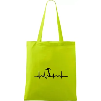 Ekg Kladivo - Taška bavlněná - 42 x 38 cm ( Limetková )