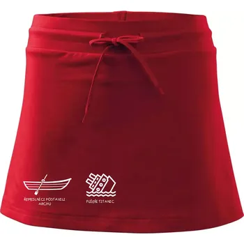 Dámská sukně Řemeslnici postavili archu, fušeři Titanic - Sportovní sukně - two in one - XS ( Červená )