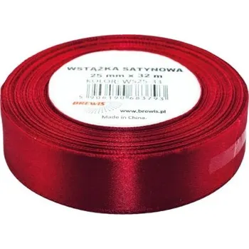 Stuha Atlasová stuha 25 mm vínová - 33
