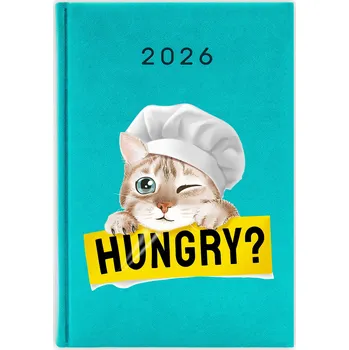 Kalendář Knižkový kalendář 2026 A5 FunnyCase modrý