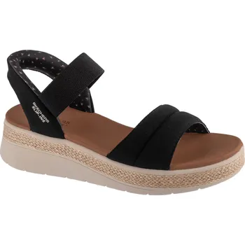 Dámské sandále Černé dámské sandály na klínku Skechers Slip-Ins: BOBS Sun Ray 114413-BLK Velikost: 40