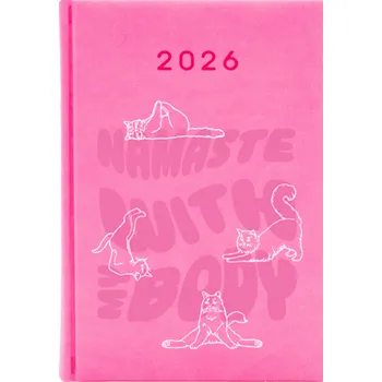 Kalendář Knižkový kalendář 2026 A5 růžový