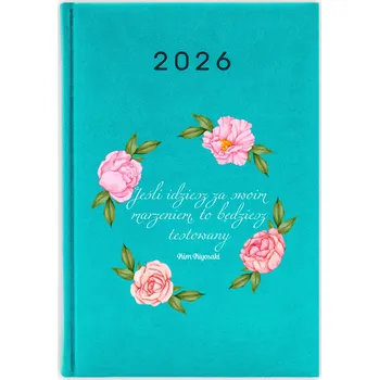 Kalendář Knižkový kalendář 2026 A5 FunnyCase modrý