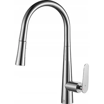 Vodovodní baterie Kuchyňská stojánková baterie Laveo NALDA stříbrná