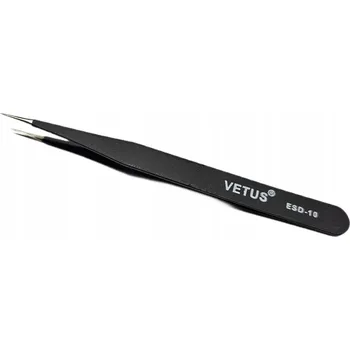 Kosmetická pinzeta Pinzeta ostrá zahnutá ESD-15 115 mm