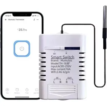 vypínač eWelink T16 POW (Spínač s měřením teploty i spotřeby)