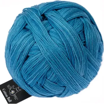Příze Schoppel Wolle Cotton ball 2556 Aqua Shadow (Příze Cotton ball 2556 Aqua Shadow)