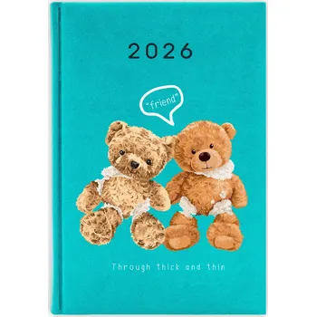 Kalendář Knižkový kalendář 2026 A5 FunnyCase modrý