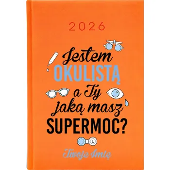 Kalendář Knižkový kalendář 2026 A5 Cute Cups oranžový