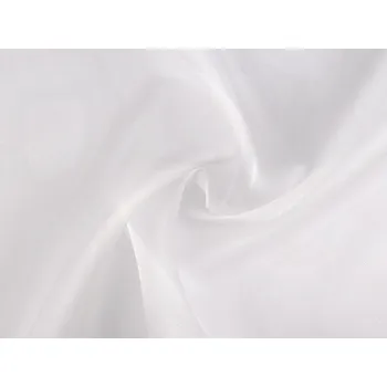 Organza s leskem, barva 1 bílá