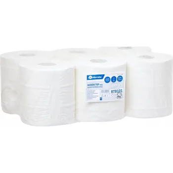Papírové ručníky v roli Merida Top Maxi bílé 19 cm x 158 m 6 kusů