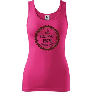 Dámské tričko DOBRÝ TRIKO Dámské tílko s potiskem Legenda padesát Velikost: 2XL, Barva: Purpurová