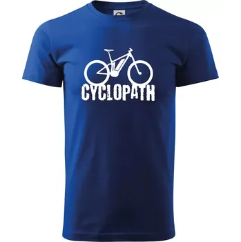 Pánské tričko Cyclopath ebike - Triko extra velké (5-8XL) - 7XL ( Královská modrá )