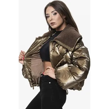 Hnědá oversize bunda s širokými rukávy Ann Gissy, odstíny hnědé L (40) i392_16265-49