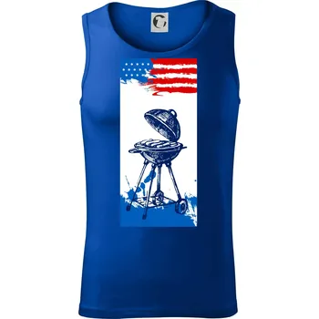 Pánské termoprádlo USA BBQ draw grill - Tílko pánské Core - M ( Královská modrá )