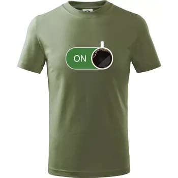 Dětská móda Káva ON - Tričko dětské bavlněné - 134 cm/8 let ( Khaki )