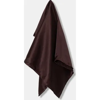 Šátek Hedvábný šátek Answear.LAB dámský, hnědá barva 90x90 88X, vel. ONE SIZE