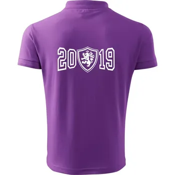 Pánská košile Narozeninový motiv - znak - 2019 - Polokošile pánská Pique Polo 203 - S ( Fialová )