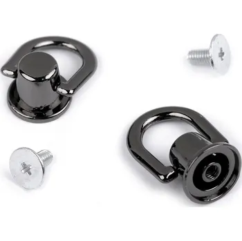 Nýt Nýt šroubovací Ø12 mm s očkem Varianta: 3 nikl černý, Balení: 10 sada