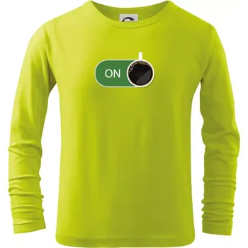 Chlapecké oblečení Káva ON - Triko dětské Long Sleeve - 104-110cm / 3-4 roky ( Limetková )