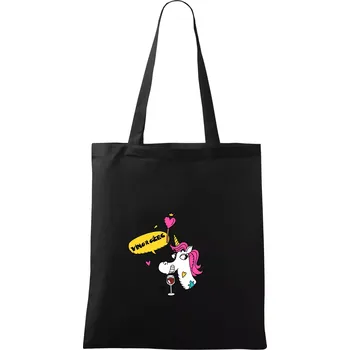 Nákupní taška Vínorožec - Taška bavlněná - 42 x 38 cm ( Černá )