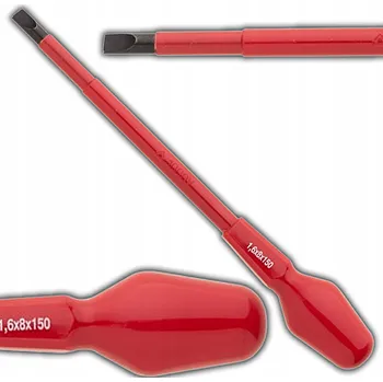 Šroubovák ŠROUBOVÁK ELEKTROTECHNICKÝ S IZOLACÍ 1000V PLOCHÝ SL8 x 150mm